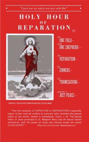Holy Hour of Reparation Prayer Booklet