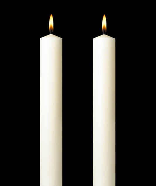 Blessed Beeswax Candles (2) - 5 inch