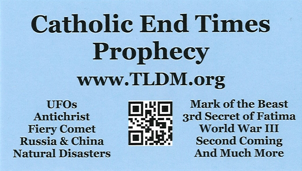 "Catholic End Times Prophecy" Card