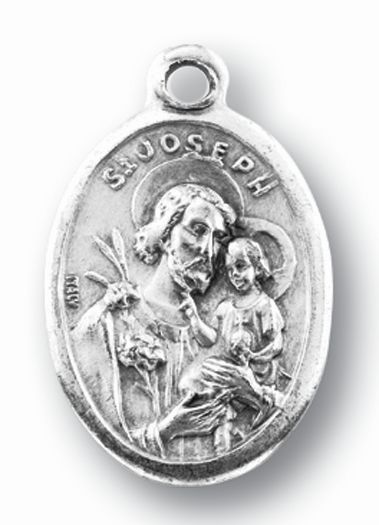 St. Joseph Medal - 1 inch Oxidized