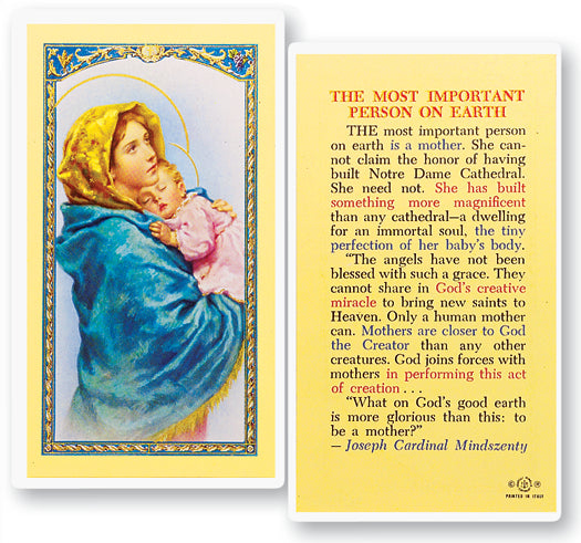 Most Important Person Holy Card