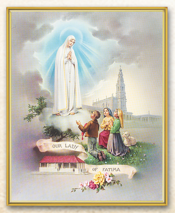 Our Lady of Fatima Plaque 8” x 10”